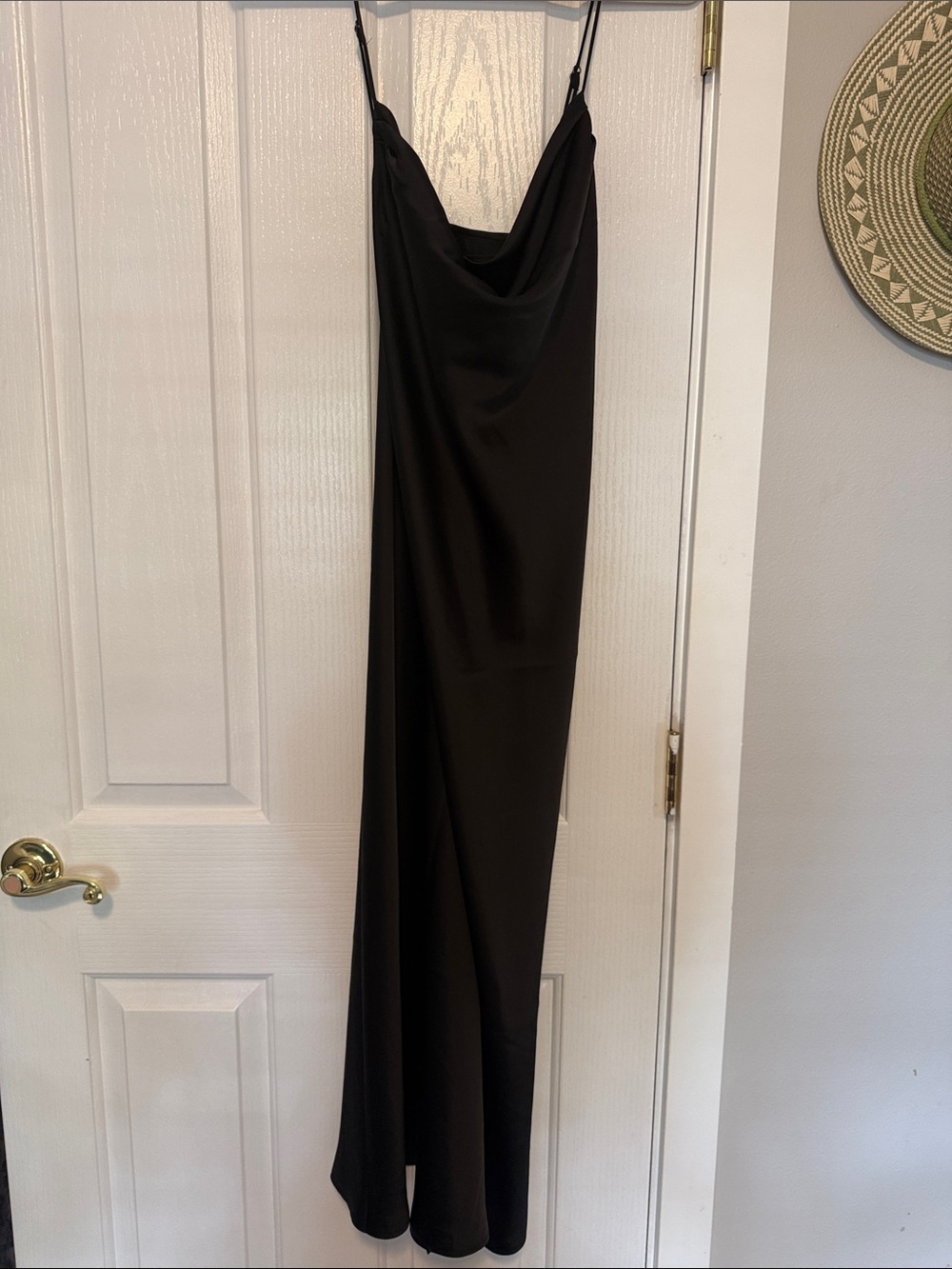 Banana Republic Black Cowl Neck Slip Maxi Dress